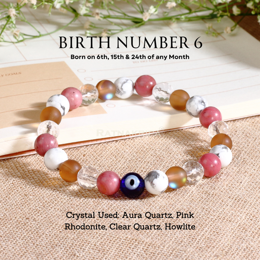 Birth Number 6 Bracelet