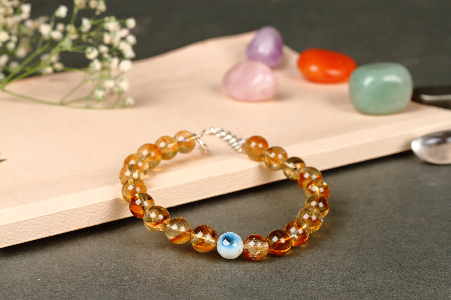 Citrine Silver Bracelet