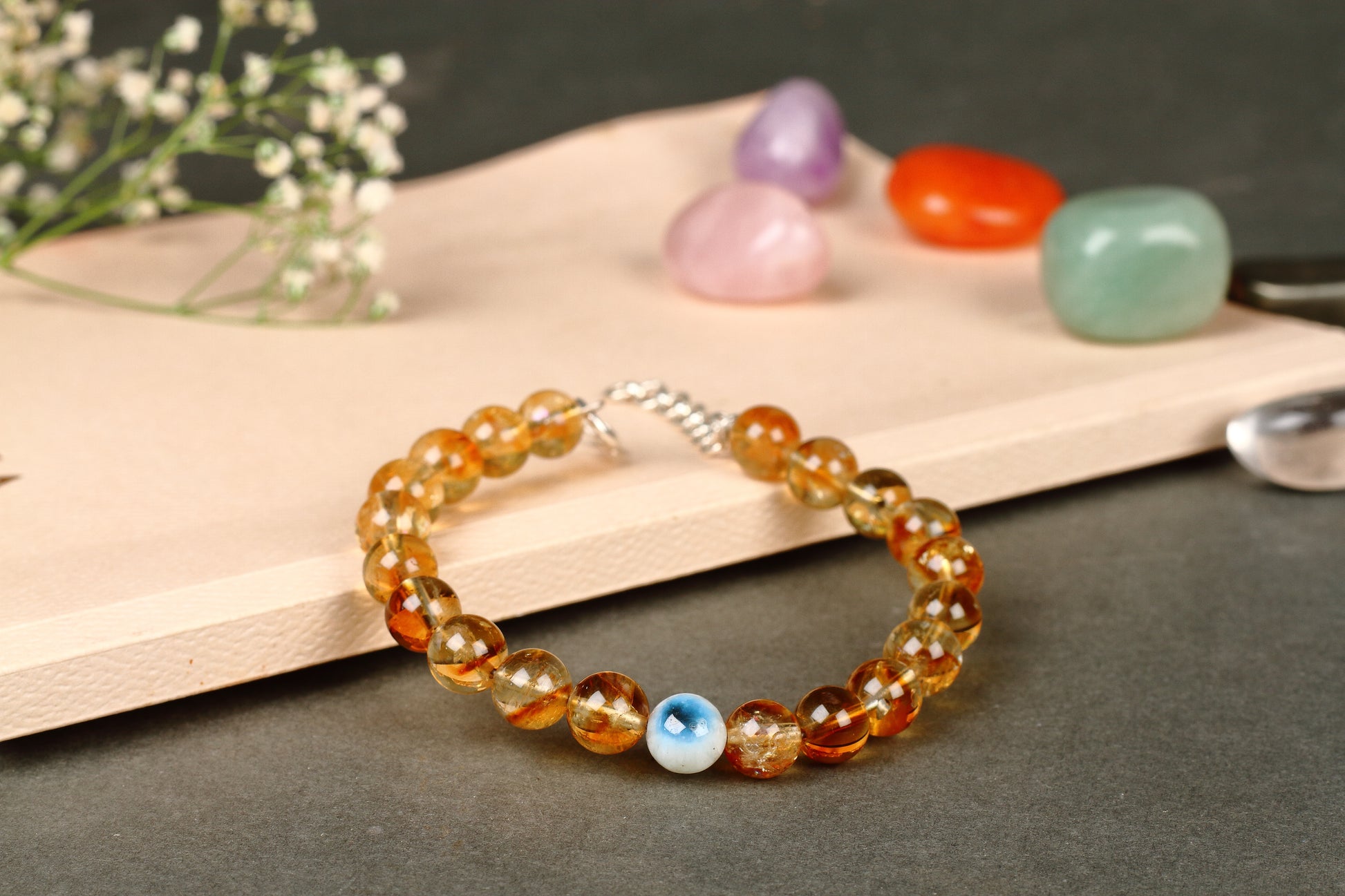 Citrine Silver Bracelet