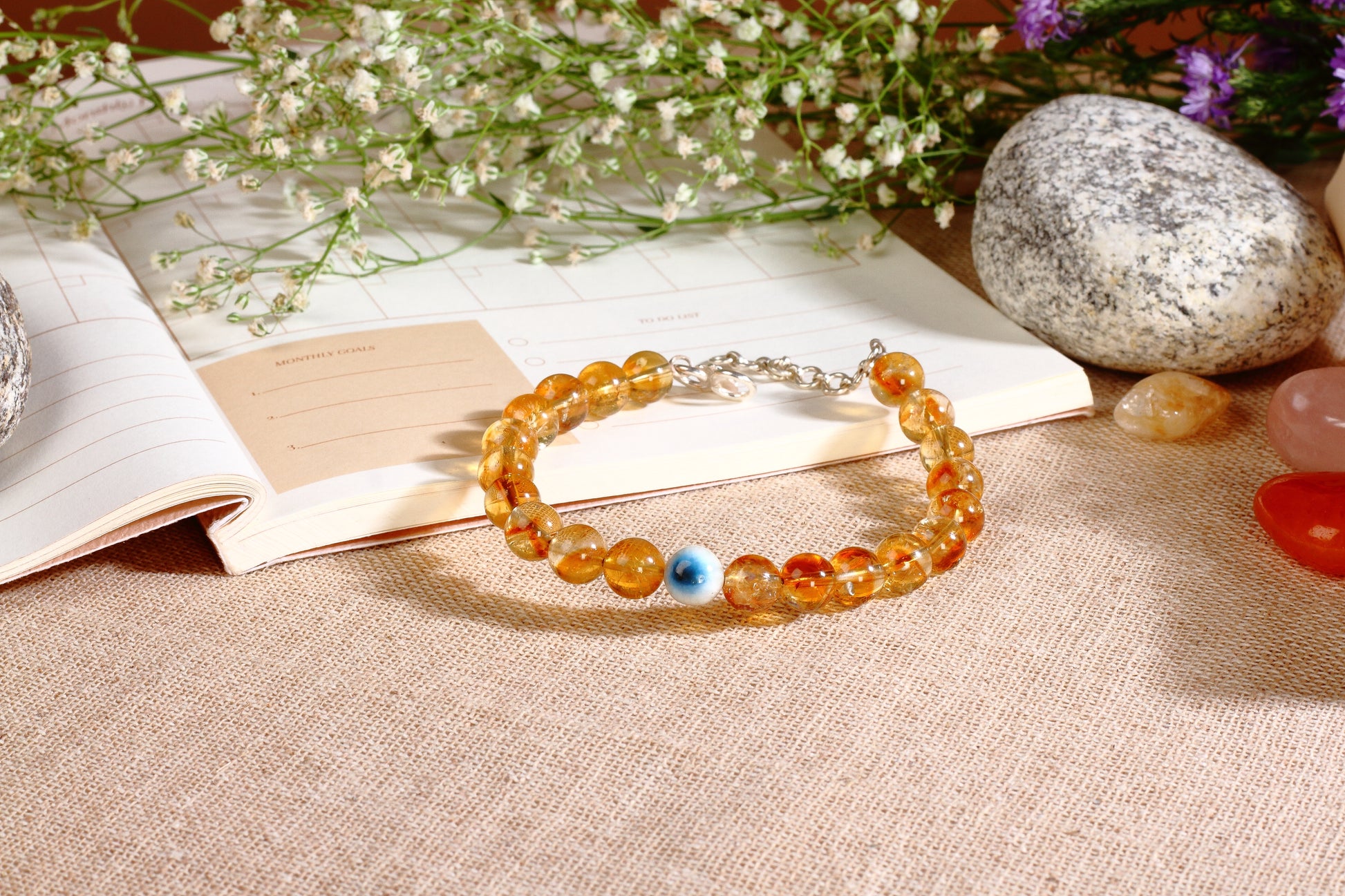 Citrine Bracelet with silver