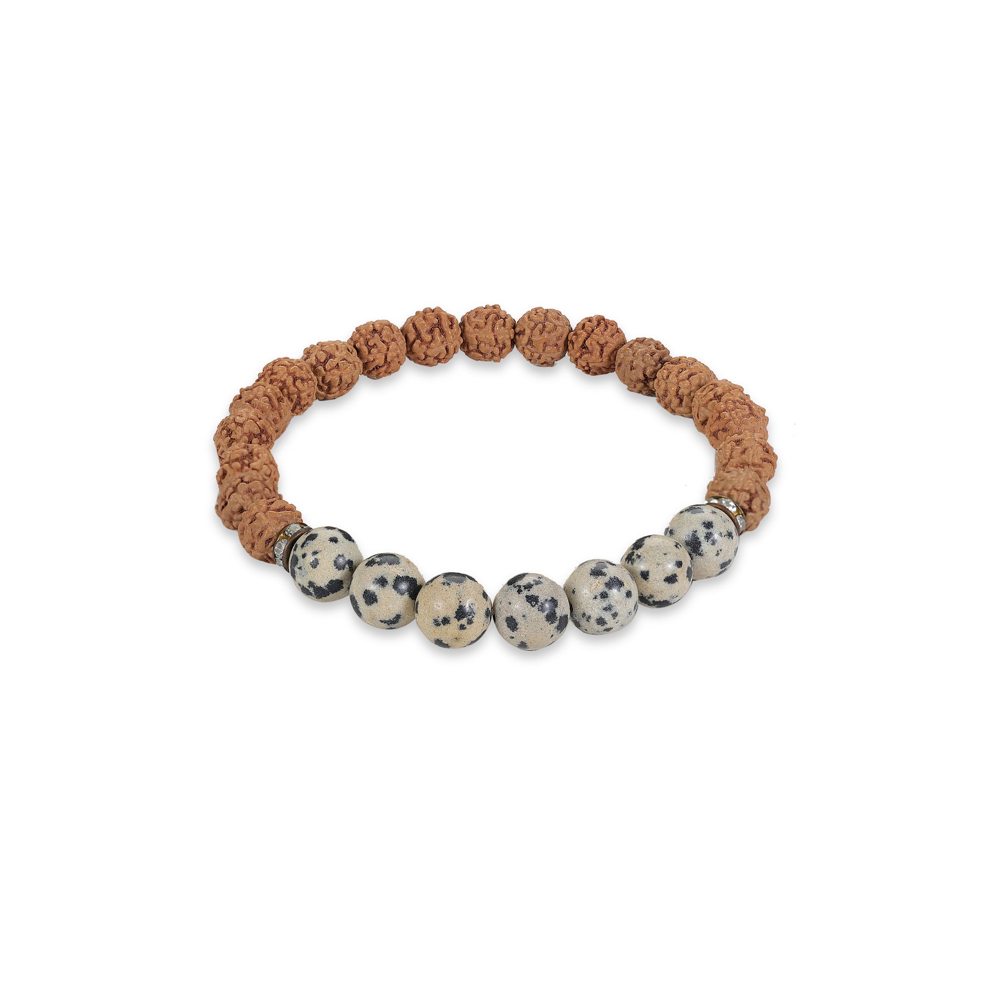 Rudraksha & Dalmention Bracelet