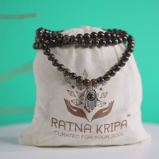 Bronzite 108 Beads Mala video