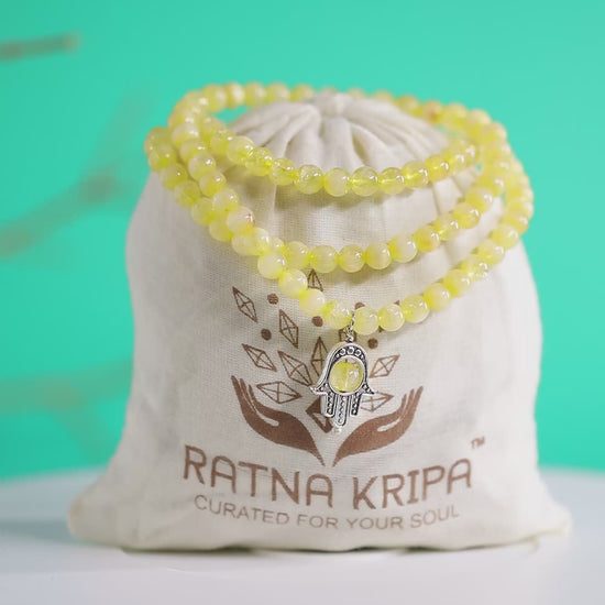 Citrine mala 108 beads video